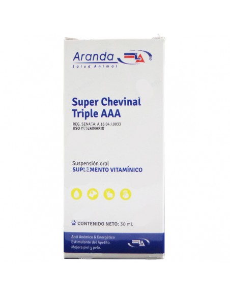 SUPER CHEVINAL TRIPLE AAA PERRO X 30 ML