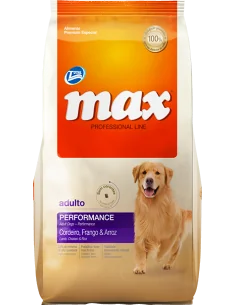 MAX PROFESSIONAL PERFORMANCE ADULTOS CORDERO, POLLO & ARROZ