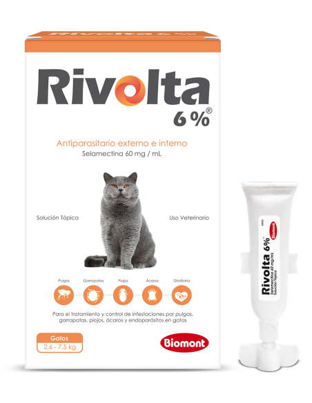 Rivolta 6% Gato X 0.75ML 2.6-7.5 KG