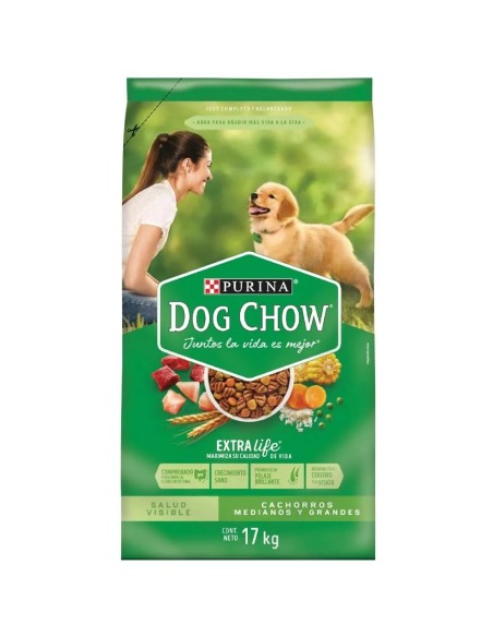 DOG CHOW CACHORRO RZA MED. GRANDE X 17 KG