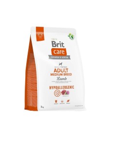 BRIT CARE - ADULT MEDIUM BREED LAMB & RICE 3KG