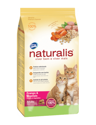 NATURALIS - POLLO Y VEGETALES - GATOS ADULTOS