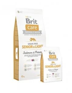 BRIT CARE GRAIN FREE - SENIOR & LIGHT SALMON & POTATO - CANINE