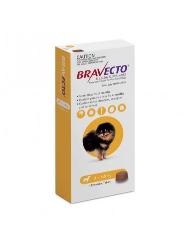 BRAVECTO 112.5MG. (2KG.-4.5KG.)