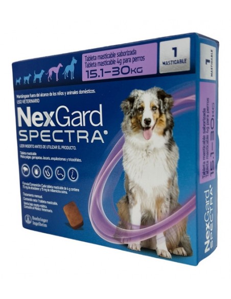 NEXGARD SPECTRA 15.1kg-30kg x 1 comprimido