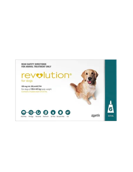 Unidad de REVOLUTION 12% 2.00 ML (VERDE) 20-40 KG x 1 pipeta